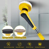 Cleaning Brush Bathroom Floor Electric Cleaning Brush  Wireless Adjustable Brush - Image 6