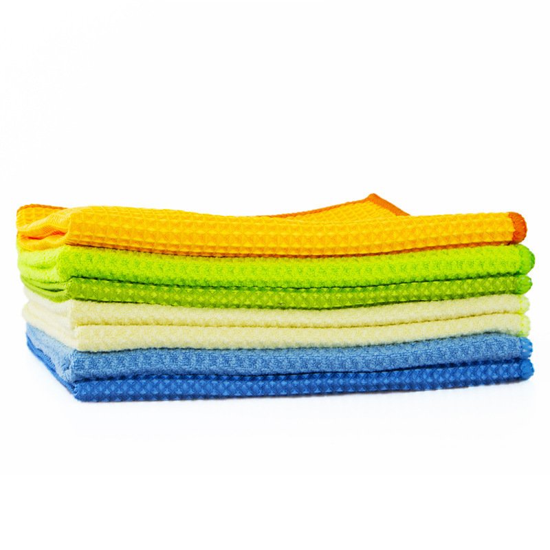 878e99b2-6c24-450c-9ec4-0211910e4509.jpg Microfiber Waffle Car Cleaning Towel - Image 1