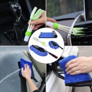 Car Dust Collector Retractable Handle Microfiber